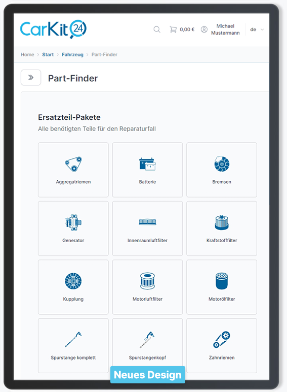 CarKit24 Ersatzteil-Pakete